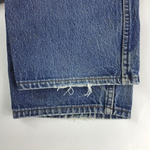 Vintage Levis 501 Made in USA 38 x 34 80s SF faded blue straight 35 x 30 button - Picture 11 of 16